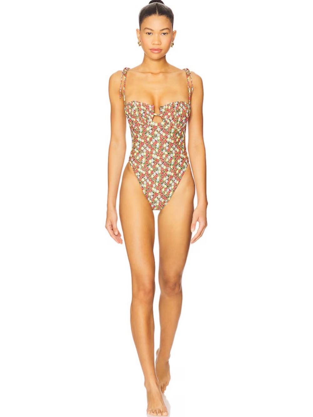 Montce Petal One Piece Swimsuit in Sienna Floral Sz Medium
